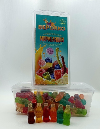  Жевательный мармелад Бутылочки МИКС, 250г      в Ставрополе