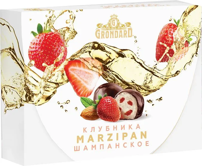  TM Grondard       (10185) Конфеты глазированные Марципановые Клубника и Шампанское, 98г в Ставрополе
